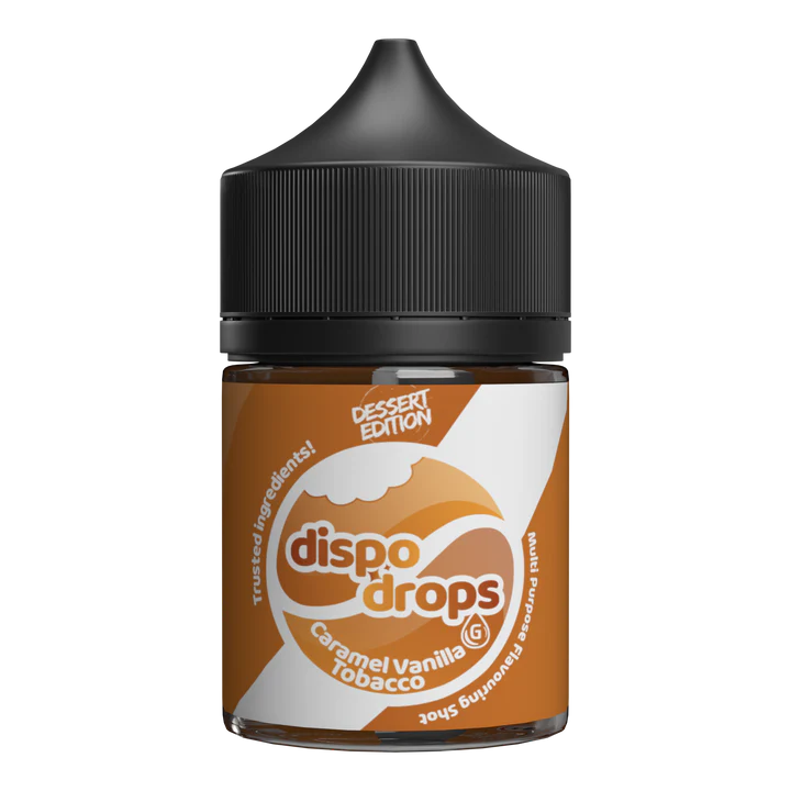 Dispo Drops Dessert Edition Salt/MTL Flavour Shot | Long Fill | 30ml in 60ml Bottle