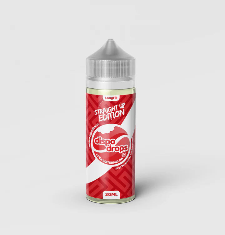 Dispo Drops Straight Up Edition Salt/MTL Flavour Shot | Long Fill | 30ml in 60ml Bottle