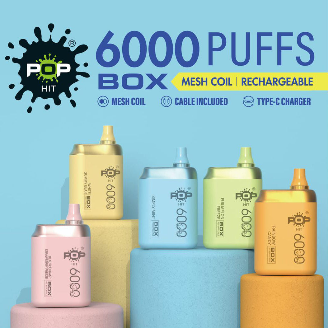 Pop Hit 6000 Puff Disposable – The Vape Studio