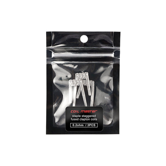 Coil Master Pre-rolled coil - Staple Staggered Fused Clapton (0.2ohm)