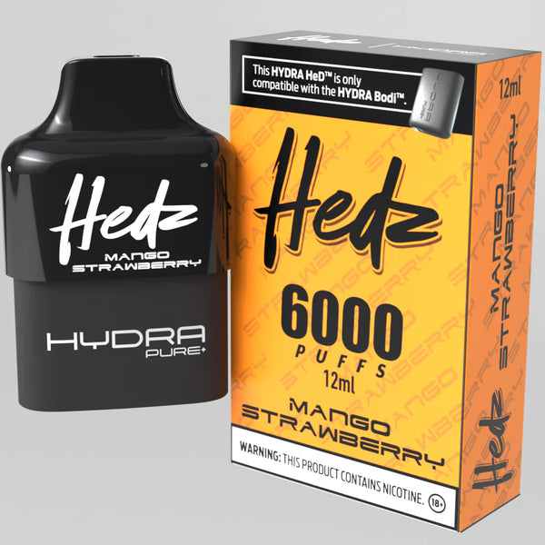 HEDZ HYDRA HeDs | Disposable 6000 Puffs | 5% Nic Salts (Without Battery Pack)