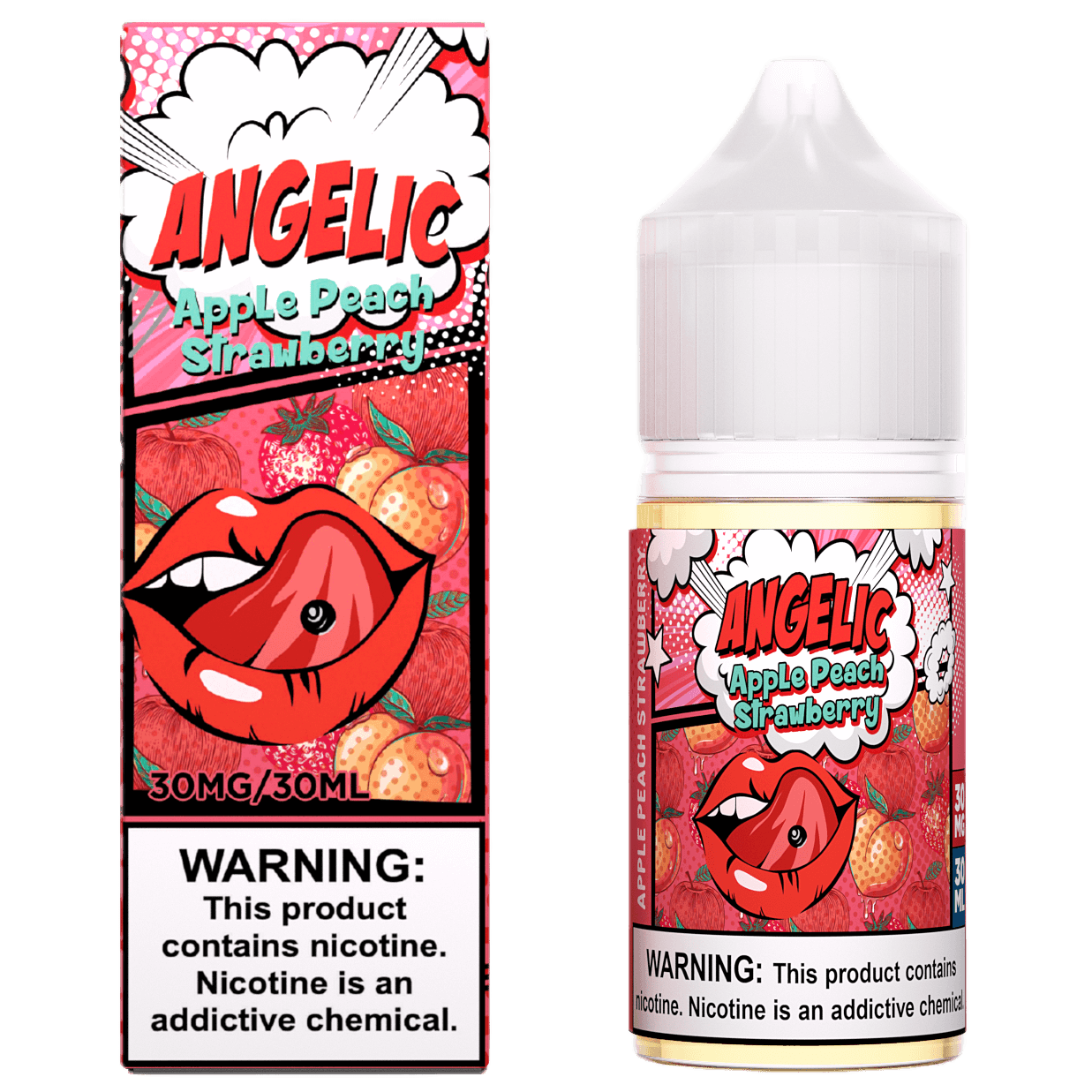 Angelic - Apple Peach Strawberry | Nic Salts | 30mg | 30ml
