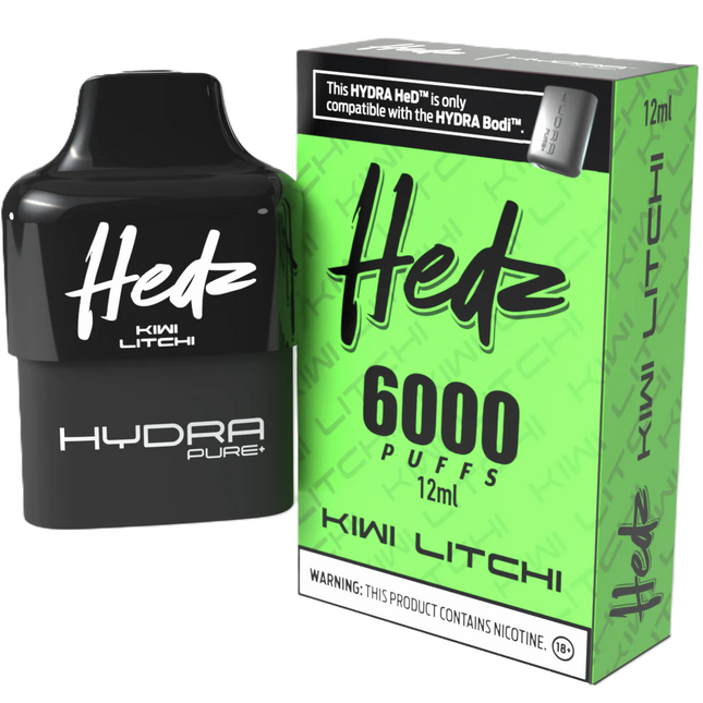 HEDZ HYDRA HeDs | Disposable 6000 Puffs | 5% Nic Salts (Free Battery while stock last)