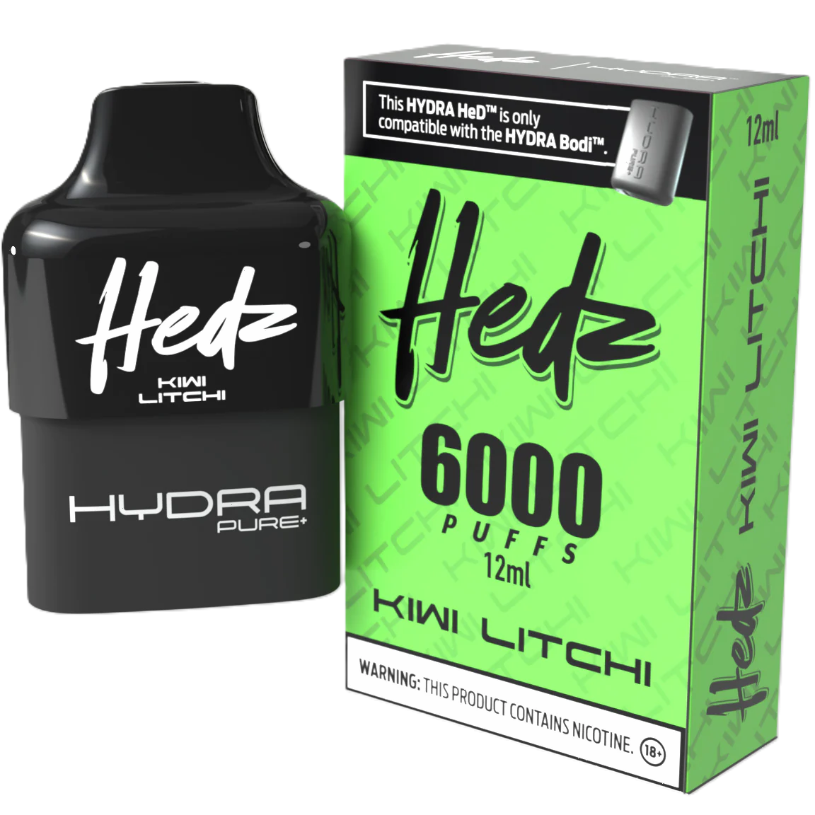 HEDZ HYDRA HeDs | Disposable 6000 Puffs | 5% Nic Salts (Without Battery Pack)