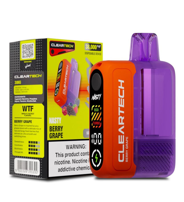 Nasty CLEARTECH 38000 Puff Disposable | 5% Nic Salt