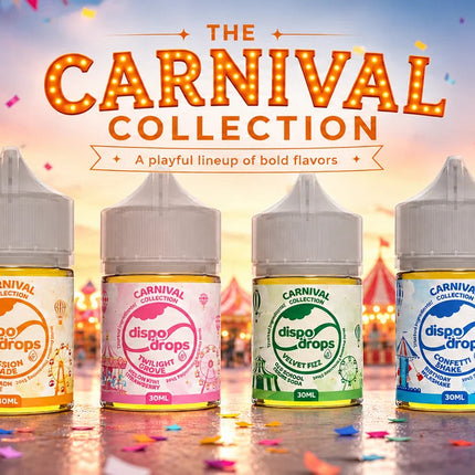 Dispo DropsCarnival Collection Salt/MTL Flavour Shot | Long Fill | 30ml in 60ml Bottle