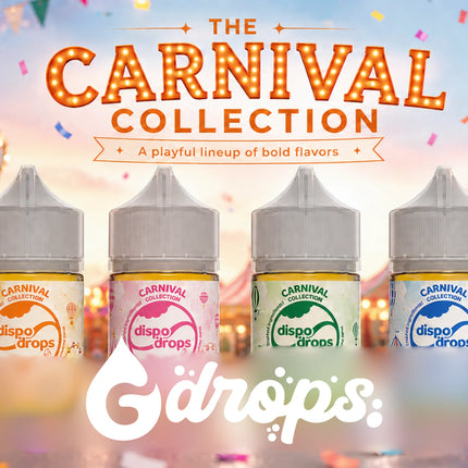 Dispo Drops Carnival Collection Flavour Shots | Long Fill | 30ml in 120ml