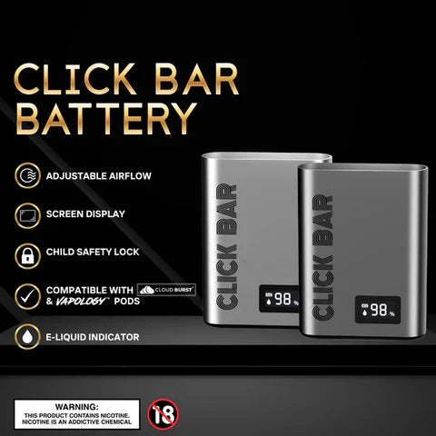 Click Bar Disposable Battery