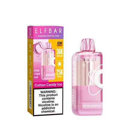 Elf Bar EW 36000 Crystal Flavour Pod | 5% Nic Salt (Without Extended Battery Addon)