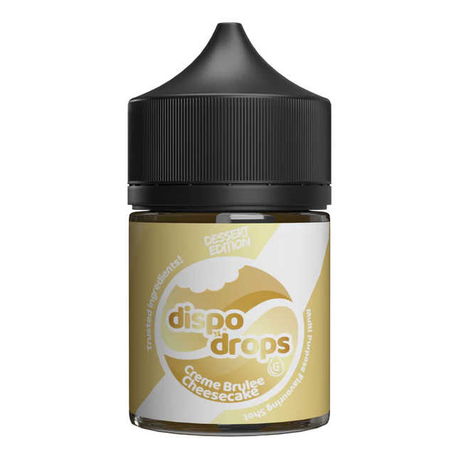 Dispo Drops Dessert Edition Salt/MTL Flavour Shot | Long Fill | 30ml in 60ml Bottle