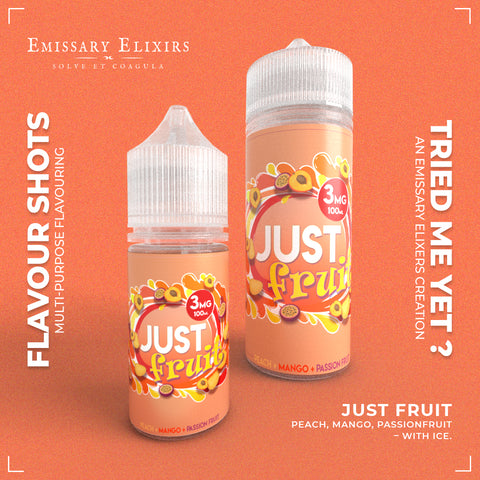 JUST Fruit - Flavour Shot | Emissary Elixirs | Long Fill | Combo