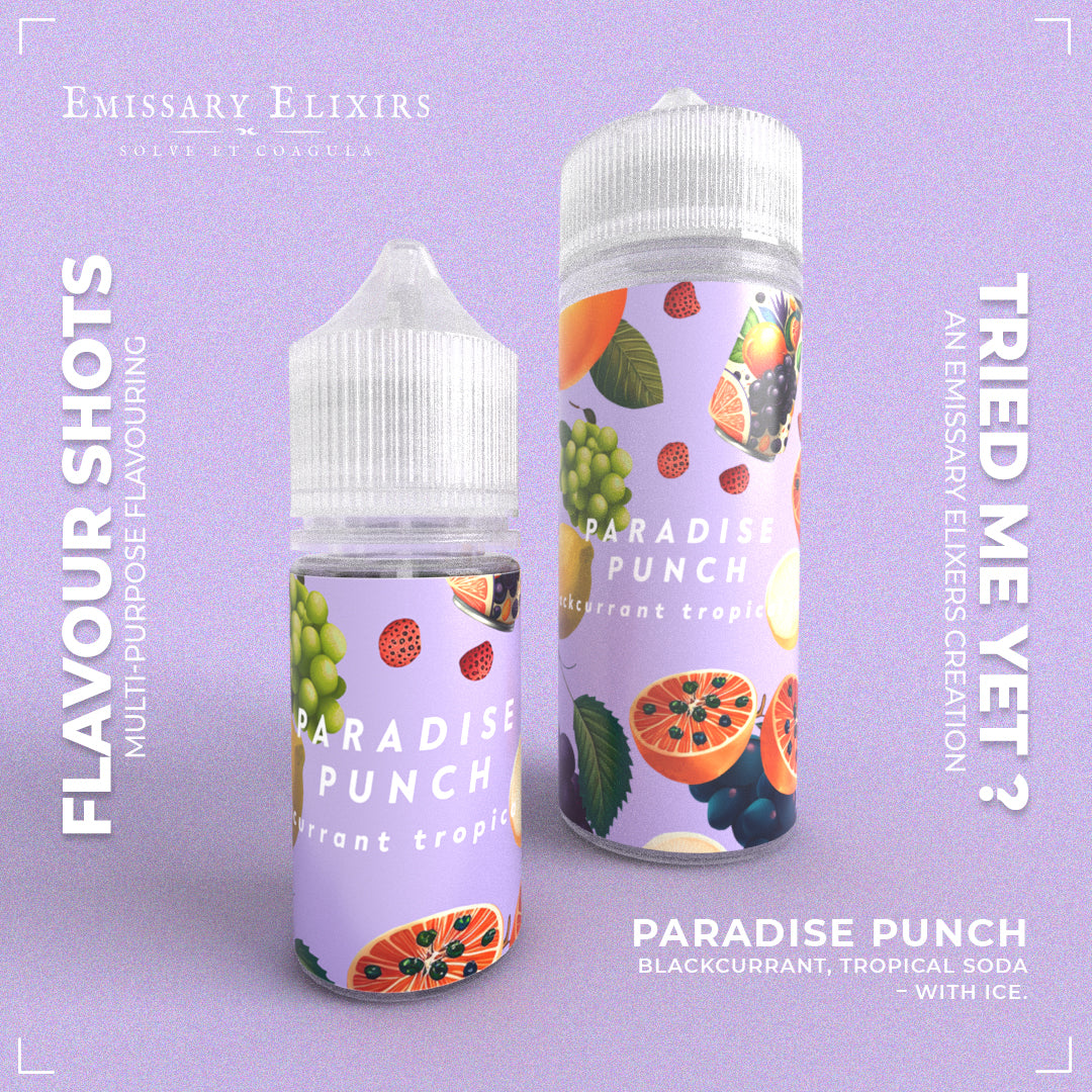 Paradise Punch - Flavour Shot | Emissary Elixirs | Long Fill | Combo ( The Vape Studio Paradise Punch - Flavour Shot | Emissary Elixirs | Long Fill | Combo ( The Vape Studio