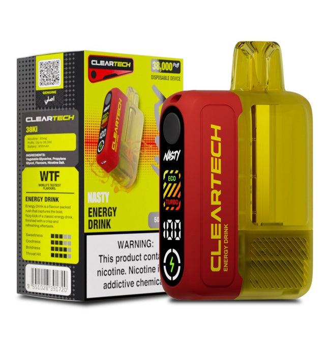 Nasty CLEARTECH 38000 Puff Disposable | 5% Nic Salt