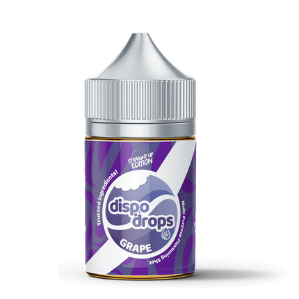 Dispo Drops Straight Up Edition Salt/MTL Flavour Shot | Long Fill | 30ml in 60ml Bottle