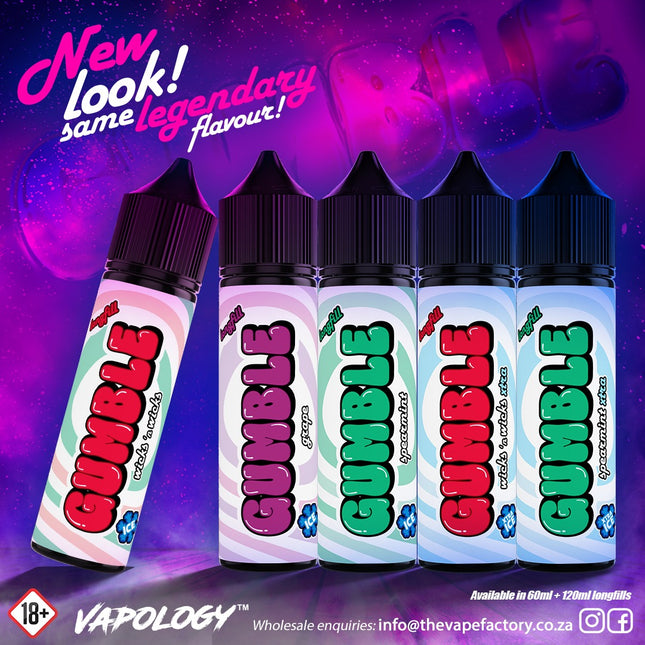 Vapology Gumble Longfill Vape Juice Flavour Shots | 60ml