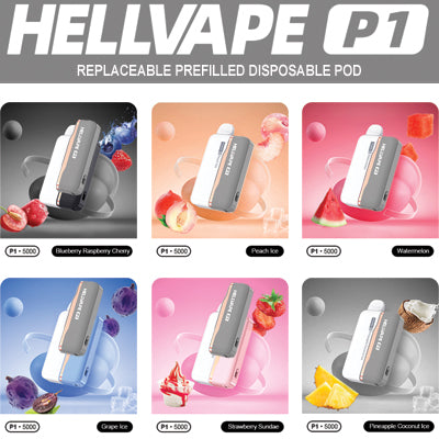 Hellvape P1 Flavour Pods for Hellvape P1 Disposable Pods | 20mg Nic Salts