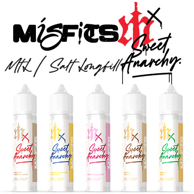 Misfits Dessert Salts/MTL Flavour Shots | Salts/MTL Longfills | 30ml in 60ml Bottle