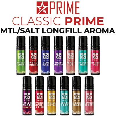 Classic Prime Salts/MTL Flavour Shots | 30ml in 60ml Bottle