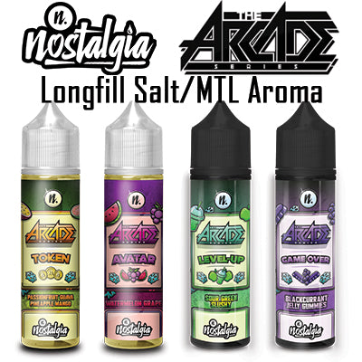 Nostalgia Arcade Longfill Vape Juice Flavour Shot | 60ml