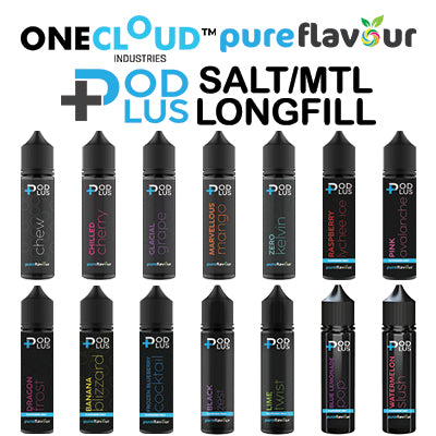 One Cloud Pod Plus Salt/MTL Flavour Shot | Long Fill | 30ml in 60ml Bottle