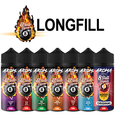 8 Ball Longfill Vape Juice Aroma Flavour Shots | 120ml