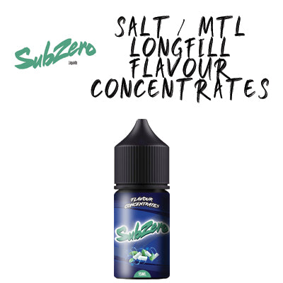 Sub Zero Salt/MTL Flavour Shots | Salts/MTL | Long Fills | 15ml in 30ml Bottle