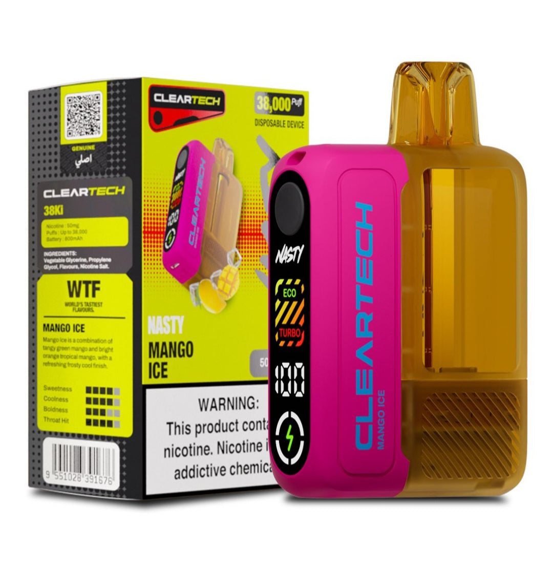 Nasty CLEARTECH 38000 Puff Disposable | 5% Nic Salt