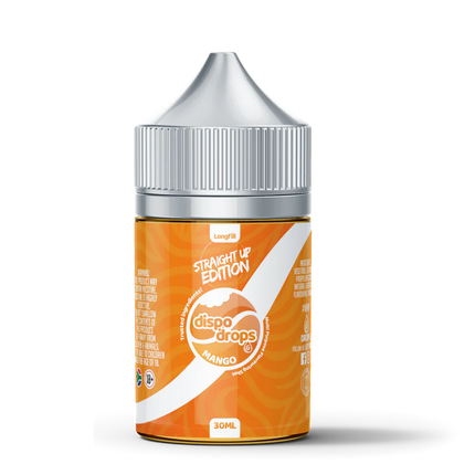 Dispo Drops Straight Up Edition Salt/MTL Flavour Shot | Long Fill | 30ml in 60ml Bottle