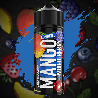 Vapology Mango + Range Flavour Shots | Longfills | 30ml in 120ml Bottle