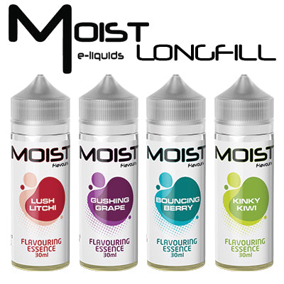 Moist Flavouring Essence | Long Fills | 30ml in a 120ml Bottle