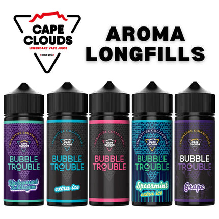 Bubble Trouble Flavour Shots | Cape Clouds | Long Fills | 30ml in a 120ml Bottle