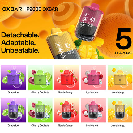 Oxbar P9000 Disposables Flavour Pods | 5%