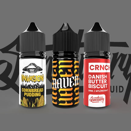 Sanctuary E-Liquids Flavour Shot | Nic Salt / MTL | Long Fill | 15ml in 30ml Bottle