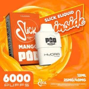 SLICK! HYDRA HeDs | Disposable 6000 Puffs | 2.5% & 4% Nic Salts (Free Battery while stock last)