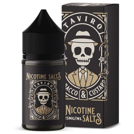 Taviro Tobacco and Custard | Nic Salts | Wiener Vape Co | 25mg | 30ml