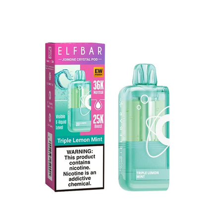 Elf Bar EW 36000 Crystal Flavour Pod | 5% Nic Salt (Without Extended Battery Addon)