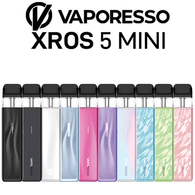 Vaporesso XROS 5 Mini Vape Pod Kit The Vape Studio Vaporesso XROS 5 Mini Vape Pod Kit The Vape Studio