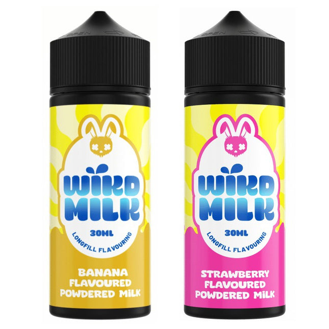 Wikd Milk Flavour Shots | Long Fill | 30ml in 120ml Bottle