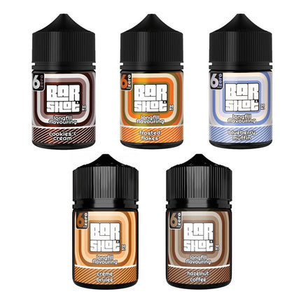 Bar Dessert 6Zero Flavour Shots | Salt/MTL|  Long Fill | 30ml in 60ml Bottle