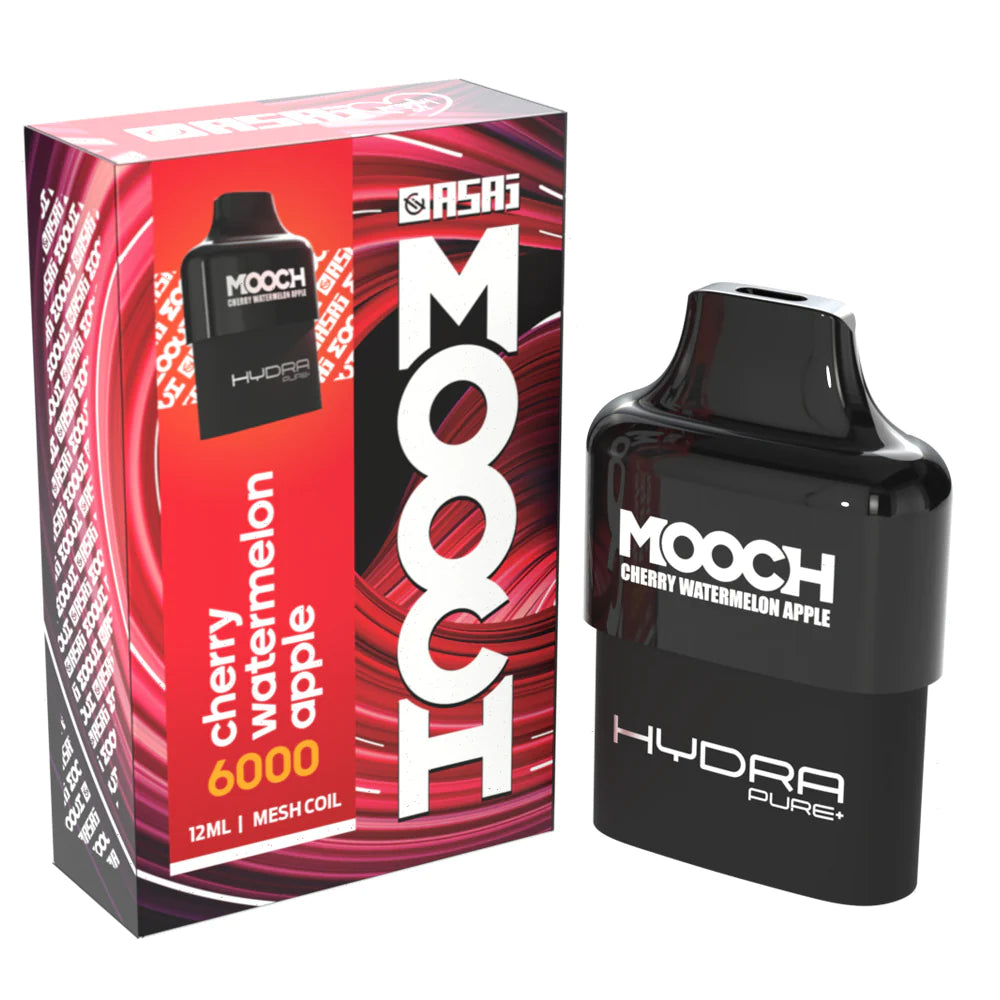 MOOCH HYDRA HeDs | Disposable 6000 Puffs | 2% & 5% Nic Salts (Without Battery Pack)