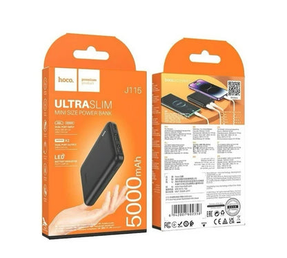 Hoco J115 5000mah Power Bank Black