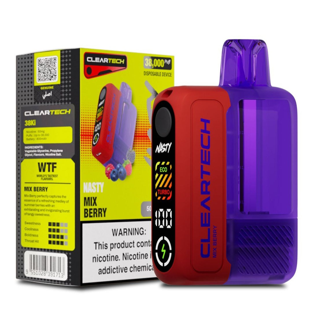 Nasty CLEARTECH 38000 Puff Disposable | 5% Nic Salt