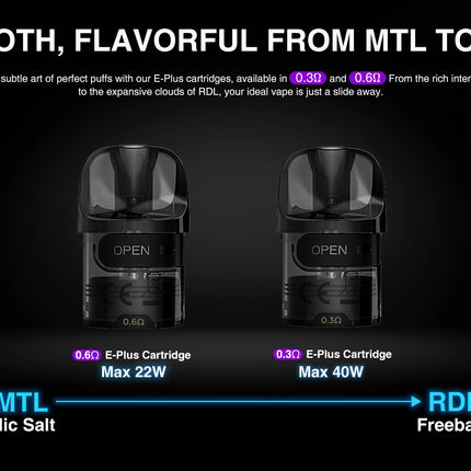 Lost Vape E-Plus Cartridge for Thelema Elite 40 Kit