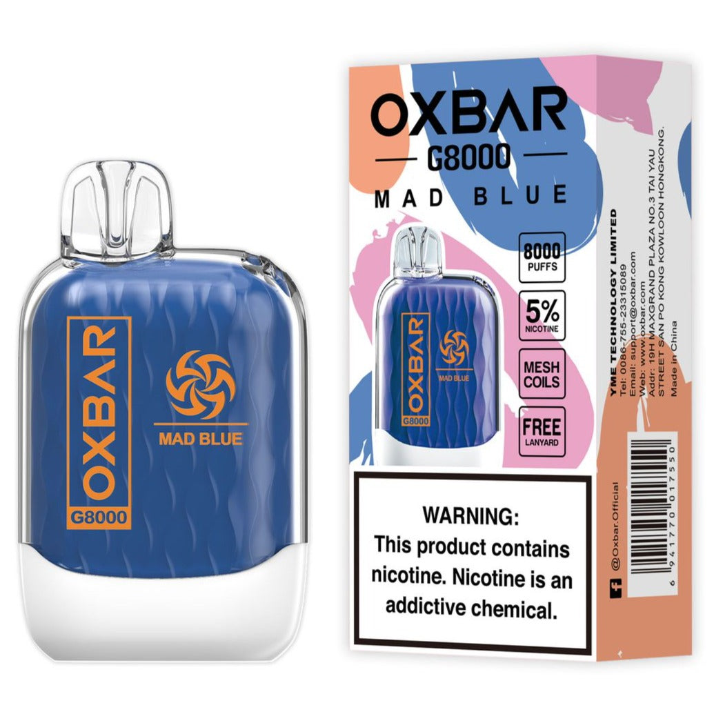 Oxbar G8000K 8000 Puffs Disposable Pod Device | 5% Nic Salt