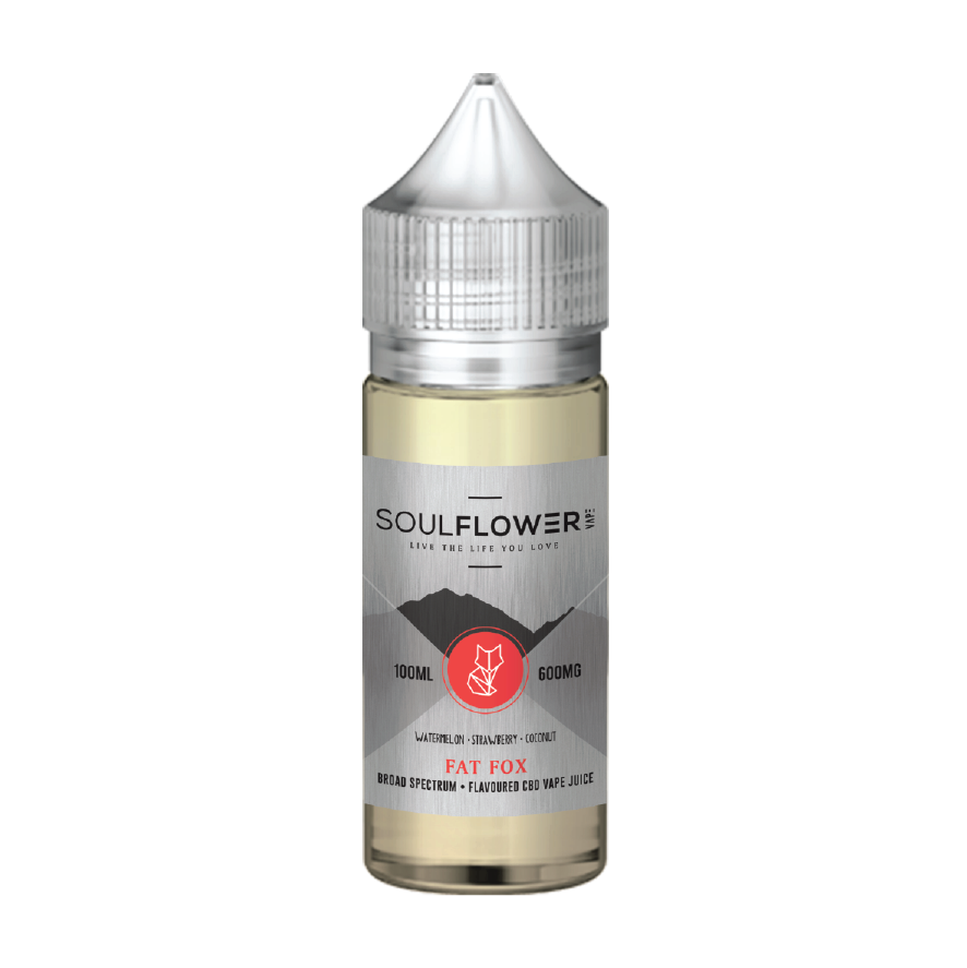 Fat Fox | Soulflower | CBD Vape Juice | 600MG | 100ml