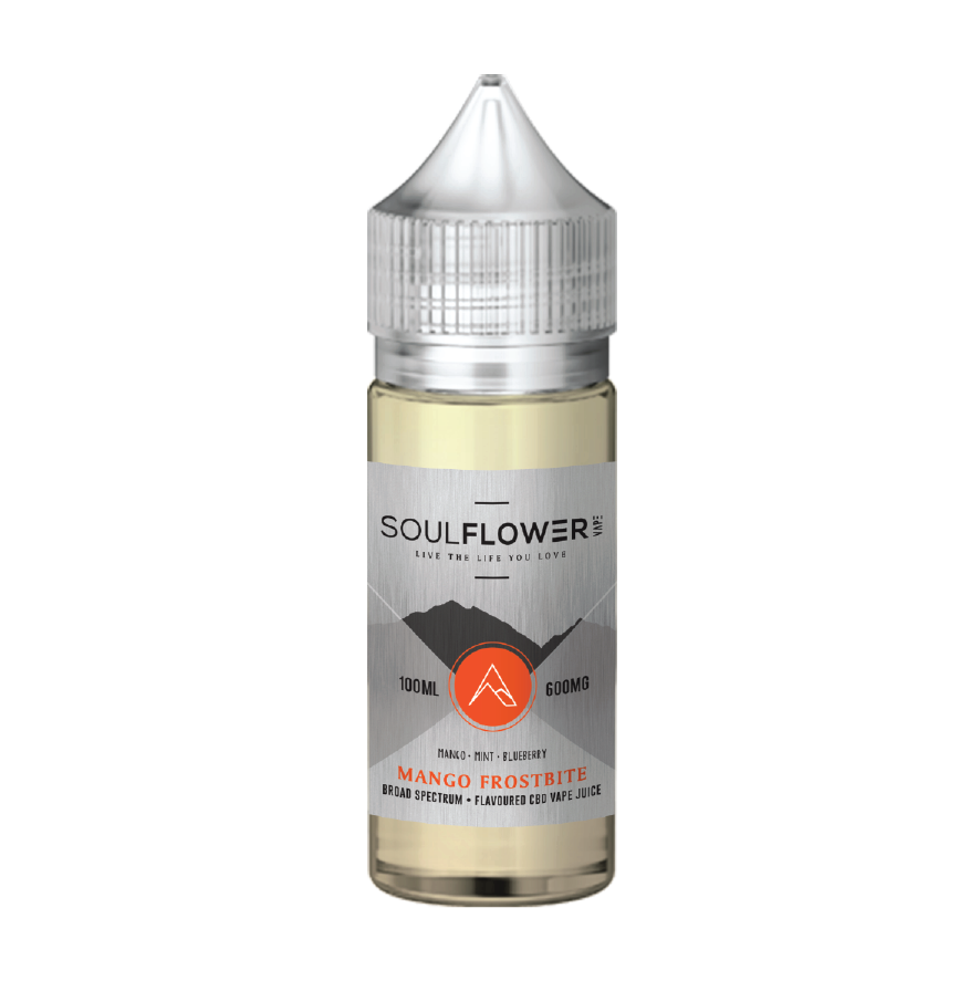 Mango Frostbite | Soulflower | CBD Vape Juice | 600MG | 100ml