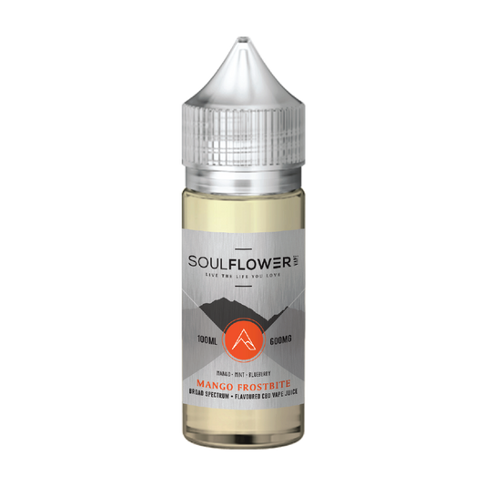 Mango Frostbite | Soulflower | CBD Vape Juice | 600MG | 100ml