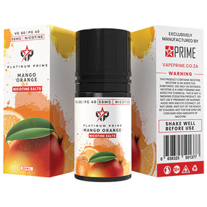Prime Platinum Salts Mango Orange | Nic Salts | 30ml | 50mg