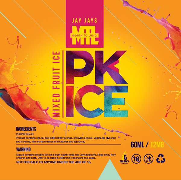 PK ICE Mixed Fruit Ice | Jay Jays MTL | 12mg | 60ml