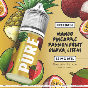 Pure Gold - Mango Pineapple Passion Fruit Guava Litchi  | MTL | 12mg | 30ml